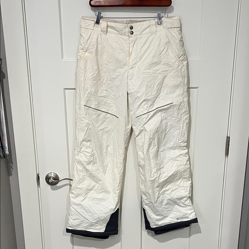 Columbia Kids Omnishield White Snow Pants Sz XL